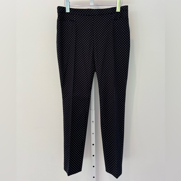AKRIS PUNTO FRANCA BLACK & CREAM POLKA DOT COTTON TROUSERS IT 44 / US 8 NWTS! - Picture 5 of 16
